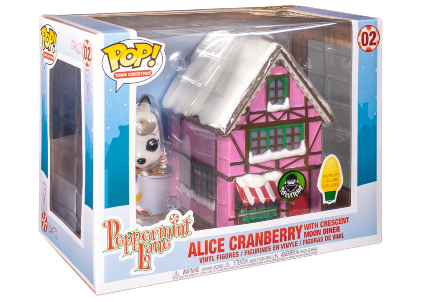 FUNKO PEPPERMINT LANE ALICE CRANBERRY WITH CRESCENT MOON DINER LIGHT UP